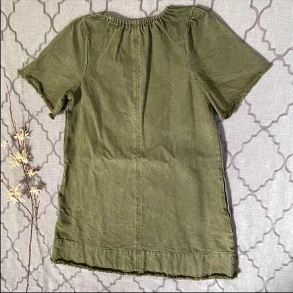 NWOT-Free People Army Green Lace Up Denim Style
“When Hearts Align” Dress (XS/S) - Picture 9 of 11